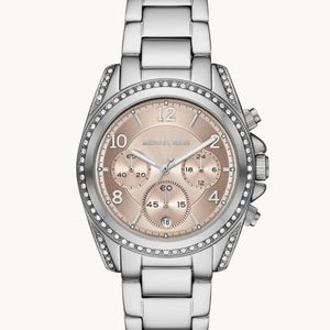 Michael Kors Blair Chronograph Stainless Steel Watch BNWT